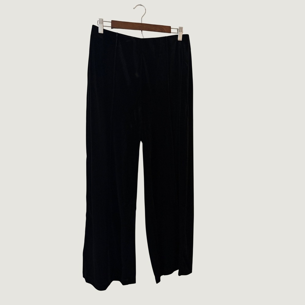 Halara High Waisted Pocket Wide Leg Velvet Casual Pants large NWT